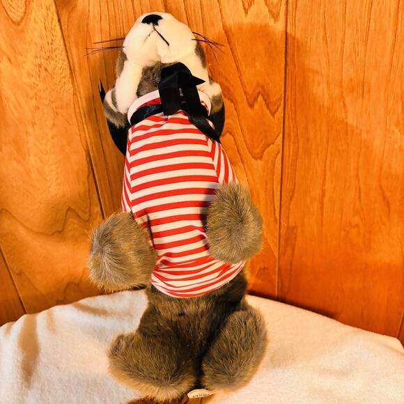 Pokey Colonial Navy Mascot Ferretworld Plush 1980s Ferret Toy Vintage Hat Outfit - Picture 7 of 8